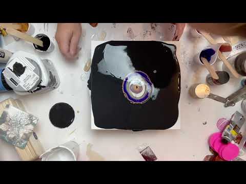 #20. Bloom (sheleeart) on black base with chameleon pigments!