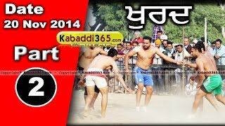Khurd (Malerkotla,)(Sangrur) Kabaddi Tournament 20 Nov 2014 Part 1 by Kabaddi365.com
