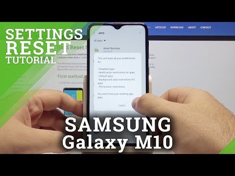 How to reset App Preferences in SAMSUNG Galaxy M10 - Restore App Settings