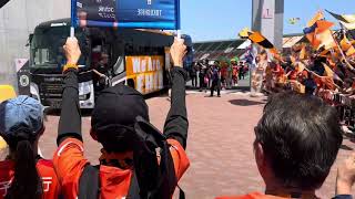 愛媛fc 選手バス到着🚌