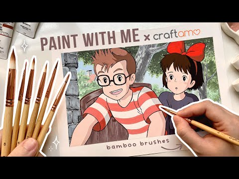???? Studio Ghibli Kiki's Delivery Service relaxing painting process ft. Craftamo