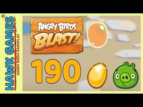 Angry Birds Blast Level 190 - 3 Stars Walkthrough, No Boosters