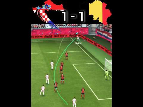 Croatia vs Belgium 🎯🏆 | quarter finals - Fifa Mobile Highlights #shorts #fifamobile #pesmobile