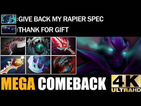 Crazy Hard Carry Battle Spectre VS Phantom Assassin Epic Mega Creeps Comeback Dota 2 Pro Gameplay