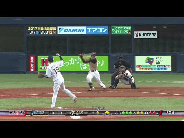 【5回表】懸命な走りと一打で取り返す!! ファイターズ・西川 同点タイムリー!! 2017/9/27 Bs-F