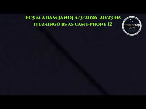 OVNI EN ITUZAINGÓ  BS AS   M ADAM NICALA  4  3  2026