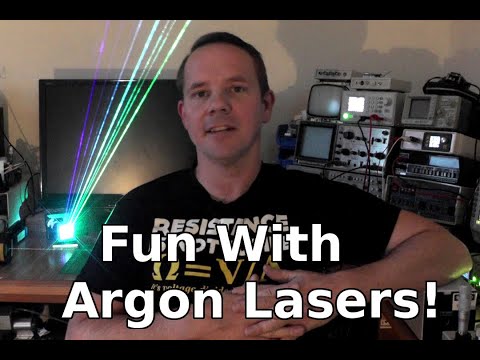 Argon Ion Laser Demonstration Multi-Line