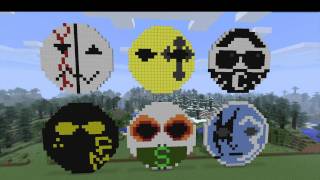 HOLLYWOOD UNDEAD Built in MINECRAFT! And DEUCE! BLOWN UP!