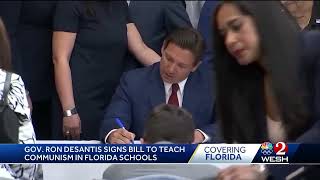 Gov. DeSantis signs bill making teaching of communism mandatory in Florida schools