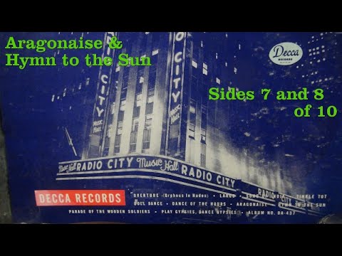 Radio City Music Hall Souvenir Album, Conducted by Ernö Rapée, Sides 7 and 8 of 10, 1946