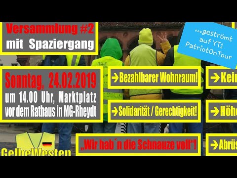 24.02.2019 Mönchengladbach - Gelbe Westen Veranstaltung #2
