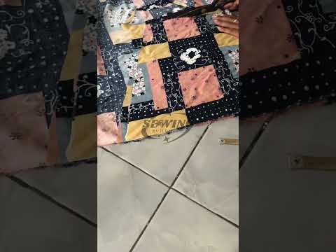 62 ASMR Cutting Sewing Pabric Cloth Building floral Pattern Rayon Fabric Beginner