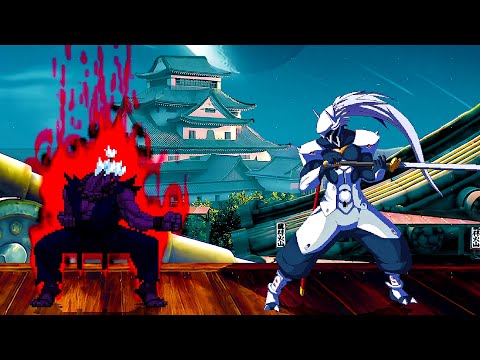 SHIN ONI AKUMA vs HAKUMEN (BlazBlue) - Must See Amazing ULTIMATE Fights!