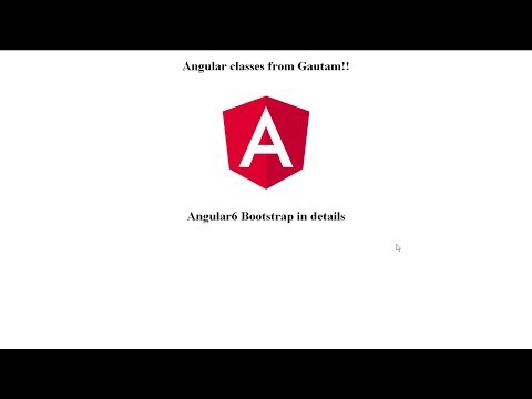 Angular6 Bootstrap - Chapter 2