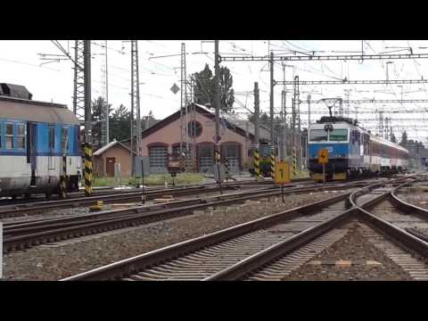 150.222-8 ČD a.s., 350.014-7 ZSSK (363.059-7 ČD Cargo) na vlaku 128 | viz komentář