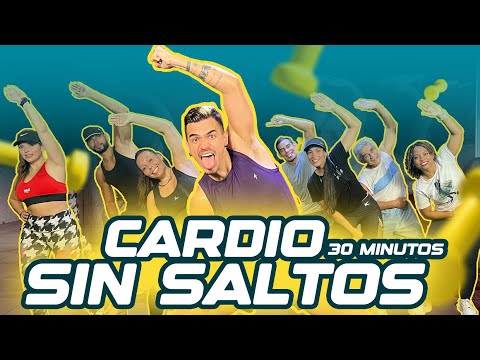 🔥 RUTINA para BAJAR DE PESO - ADELGAZA con estos EJERCICIOS de CARDIO SIN SALTOS en CASA 💪