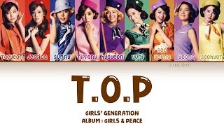 Girls’ Generation (少女時代) – T.O.P Lyrics (KAN/ROM/ENG)