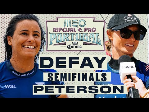 Johanne Defay vs Lakey Peterson | MEO Rip Curl Pro Portugal 2024 - Semifinal Heat Replay