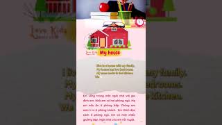 My House ( Ngôi nhà) - Bé học tiếng anh #tienganhchobe #behoctienganh #tienganh I ThanhHoai Vlog