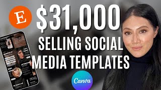 I MADE $31K Selling Canva Templates on Etsy, Sell Social Media Templates Tips