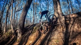 A fun part of building new trail is Testing some new features for the first time.