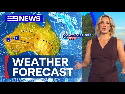 Australia Weather Update: Cyclone to send showers and winds to Queensland | 9 News Australia