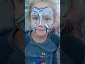 my first try at facepainting an elephant on a child 🥲