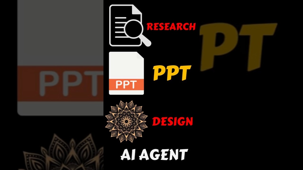 Make Research, Create PPT Slides, Designs in a Click Using AI Agent #aiagent #design