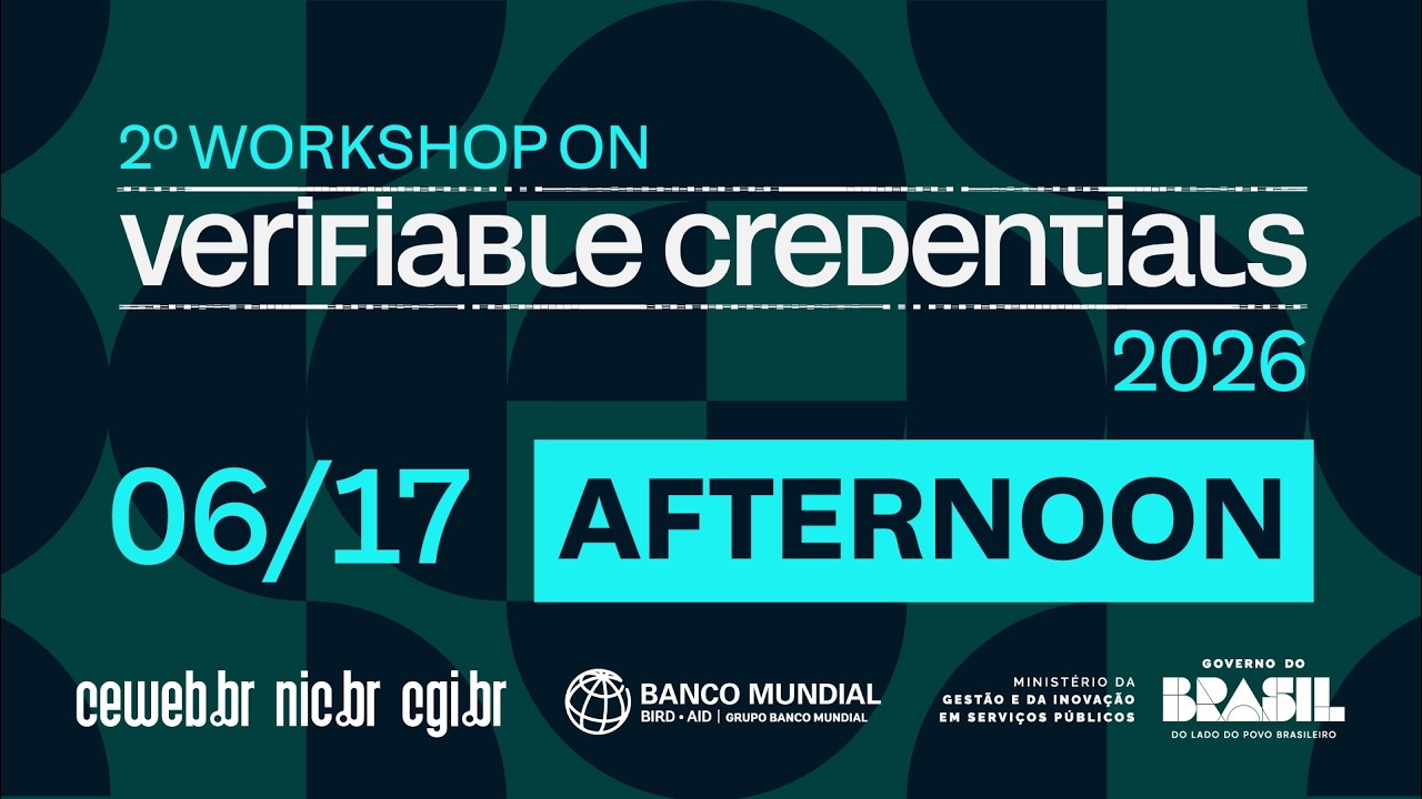 [2º Workshop on Verifiable Credentials]  - Day 1 (Part 2) English Audio