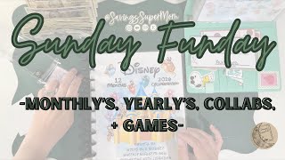 Sunday Funday | Monthly’s, Games Collabs & More | I FORGOT THE TINIES BINDER! 😭