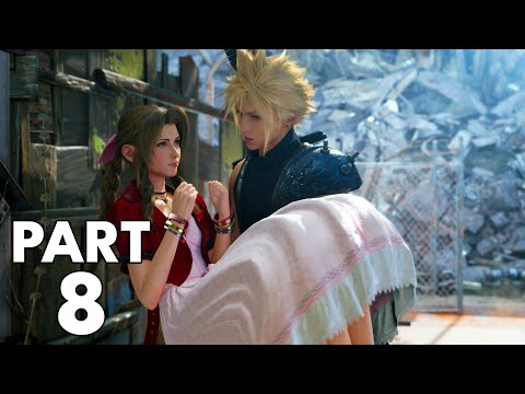 FINAL FANTASY VII REMAKE INTERGRADE Walkthrough Gameplay Part 8 - Chapter 8 Budding Bodyguard