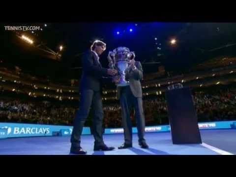Nadal Receives 2010 ATP Awards Trophies At O2 Arena