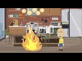 Caillou Burns Down The House Grounded