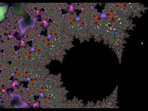 Xaos, not Fractint : color cycling inwards a mandelbrot fractal - old school trippy fun