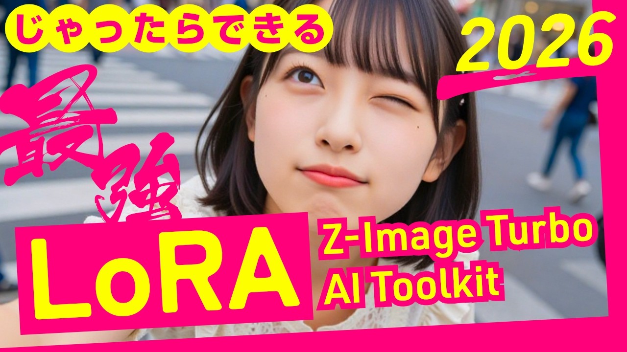 おうちでLoRA作成 Z-Image TurboでオリジナルLoRAを作る
