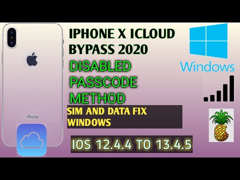 IPHONE X ICLOUD BYPASS NEW METHOD 2020 IOS  12.4.4 TO 13.4.5