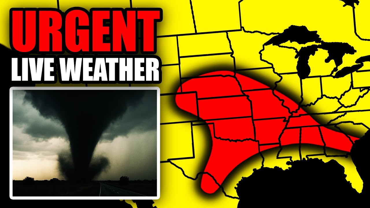 🔴LIVE - Tornado Outbreak Coverage With Storm Chasers On The Ground - Live Weather Channel...