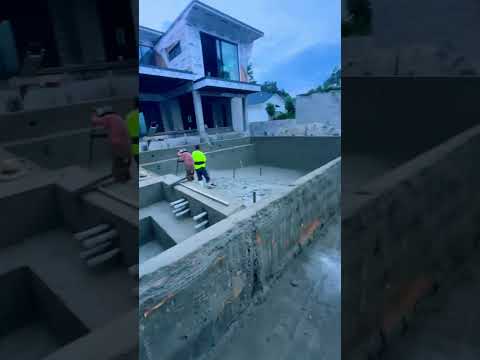 6 Cement Trucks For This Pool | 6 troques para esta alberca | #shorts #florida