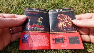 Sneek Peak inside 'Namco Museum Collection 2' manual for Evercade