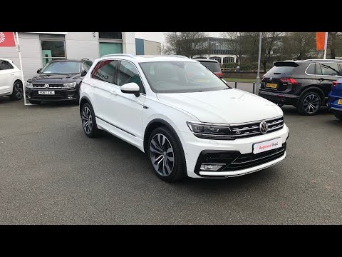Brand New Volkswagen Tiguan R-Line Tech 2.0TDI 150PS 4Motion DSG in Pure White - Crewe Volkswagen