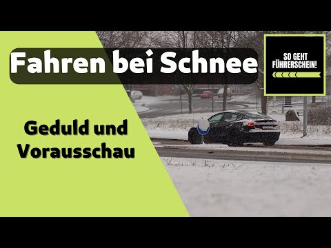 Fahren bei Schnee - So kommst du nicht ins Rutschen- Führerschein