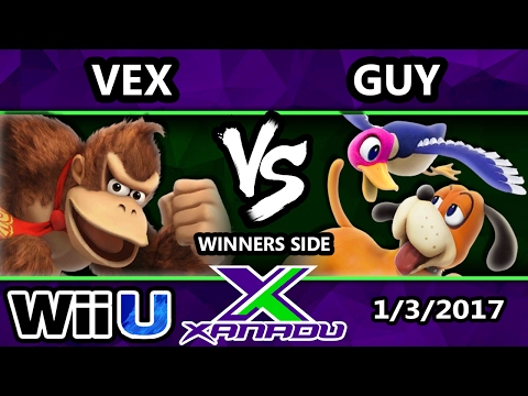 S@X 183 - Vex (Donkey Kong) Vs. Guy (Duck Hunt) - SSB4 Tournament - Smash for Wii U - Smash 4