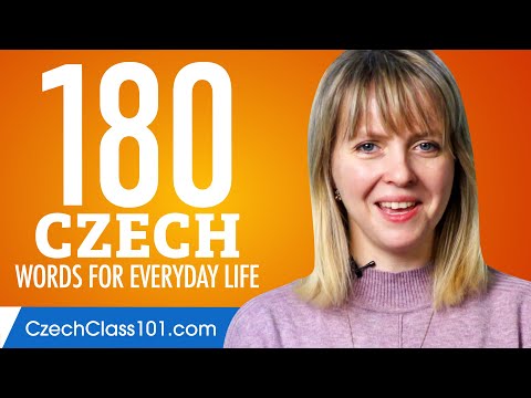 180 Czech Words for Everyday Life - Basic Vocabulary #9