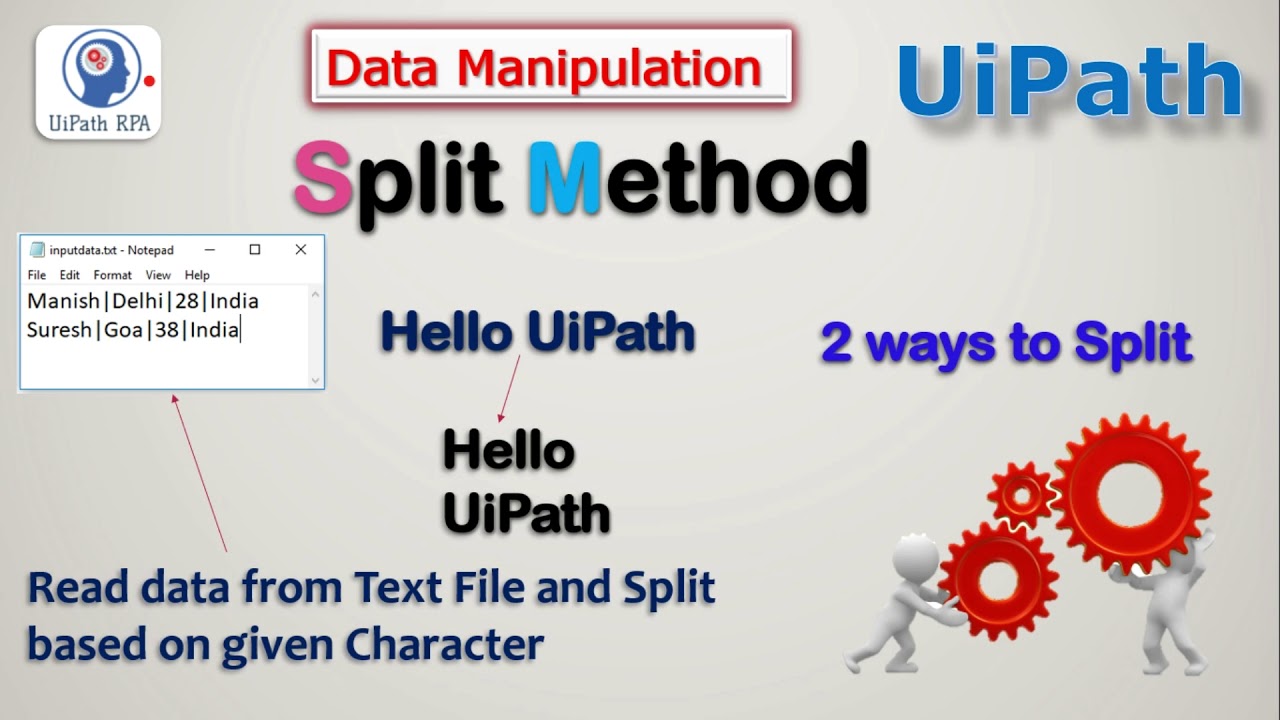 Split Method UiPath | Data Manipulation | Split String | UiPath RPA Tutorial | UiPathRPA