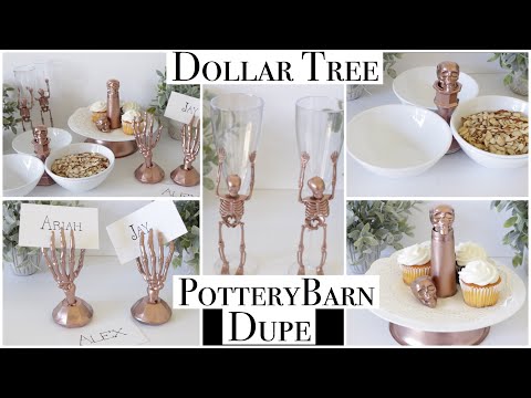 Dollar Tree DIY Pottery Barn Halloween Dupes Video