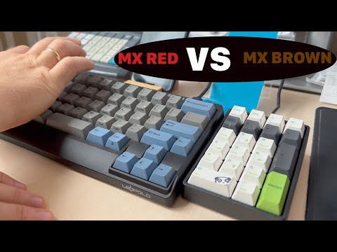 Sound check. Cherry MX Red vs MX Brown