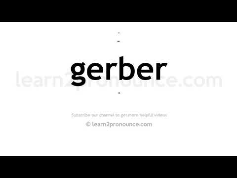 How to pronounce Gerber | English pronunciation