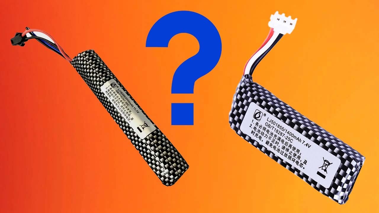 7.4v/11.1v Gel Blaster Battery Comparison