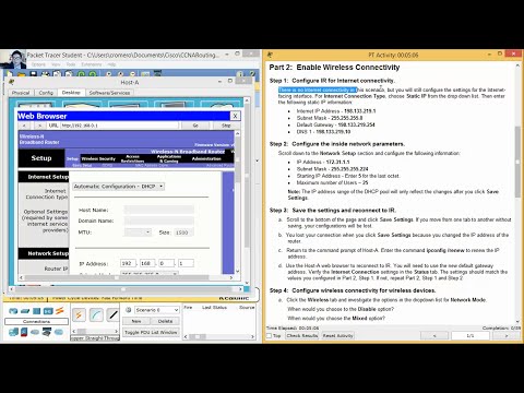 Appendix Packet Tracer - Configuring an Integrated Router