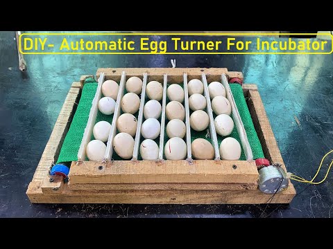 How to Make AUTOMATIC EGG TURNER at home - EGG Turner INCUBATOR